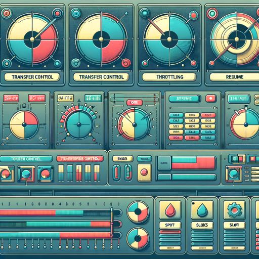 Transfer control, slots, throttling, and resume